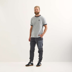 Camiseta MUNICH Goal lifestyle hombre de algodón-viscosa gris