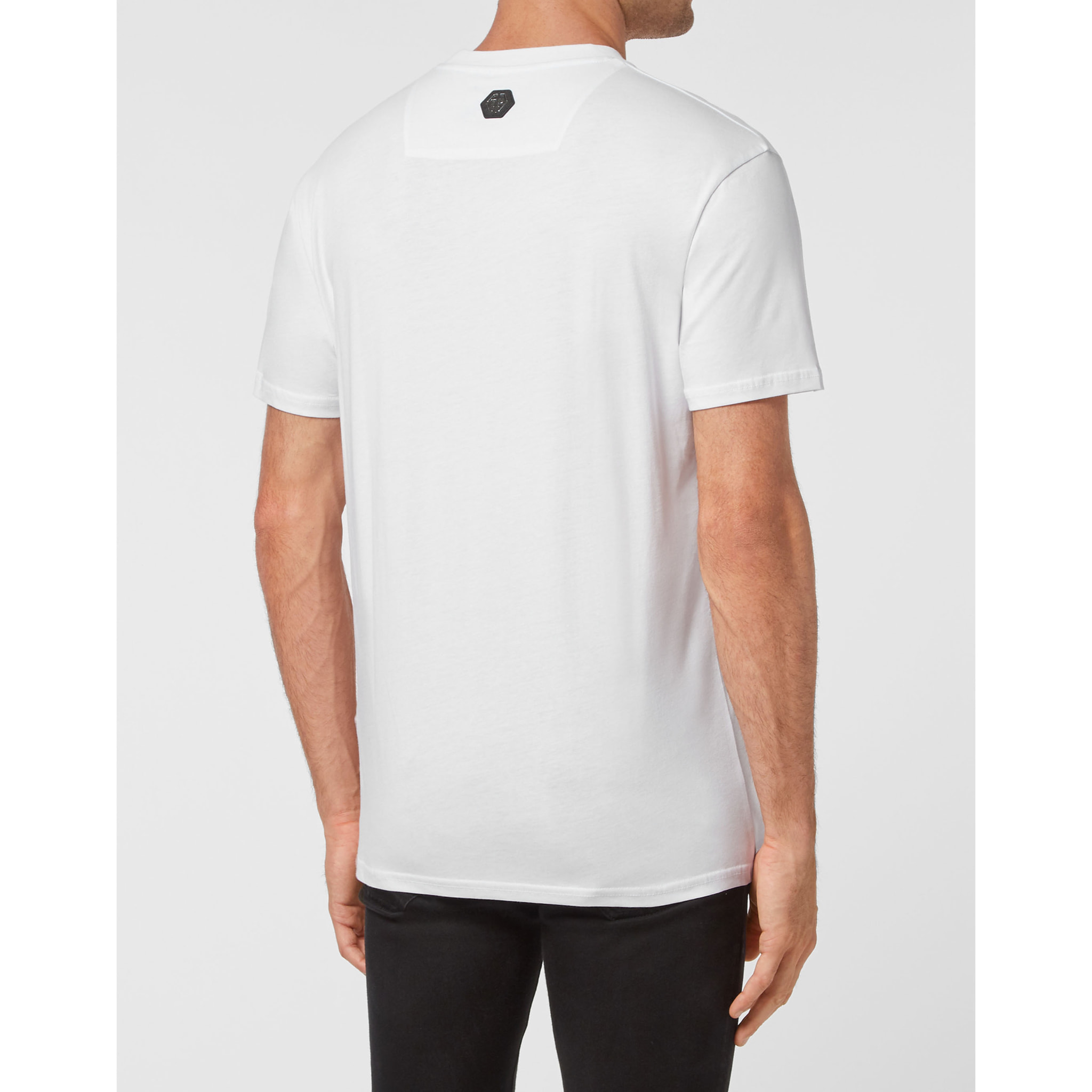 PHILIPP PLEIN Camiseta de cuello redondo y manga corta SKULL