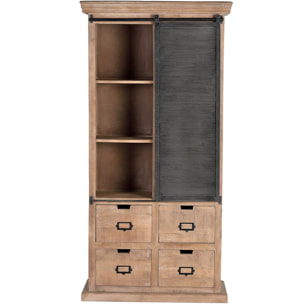 Estantería - Madera de Mango y Metal - 180x90x40cm