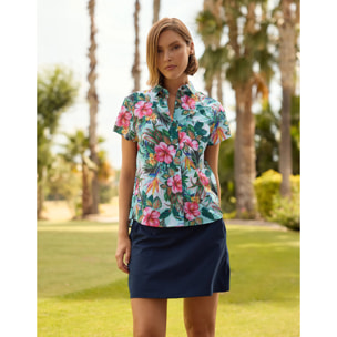 Camisa Manga Corta Multicolor - Nerin