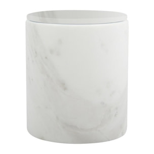 Boite à  cotons Marbre SANA Blanc Spirella