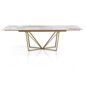 Tomasucci Table extensible SPINNE GOLD - ONICE MARBRE