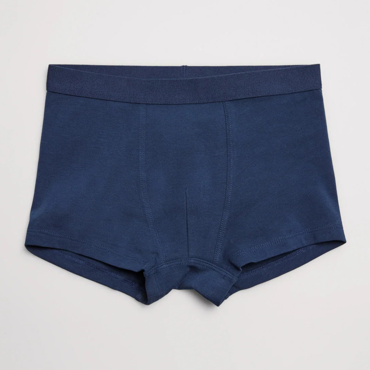 Confezione da 2 boxer in cotone blu navy e grigio per bambini