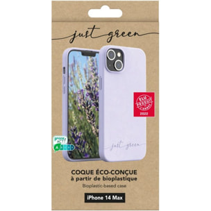 Coque JUST GREEN iPhone 14 Plus Bio Lavande