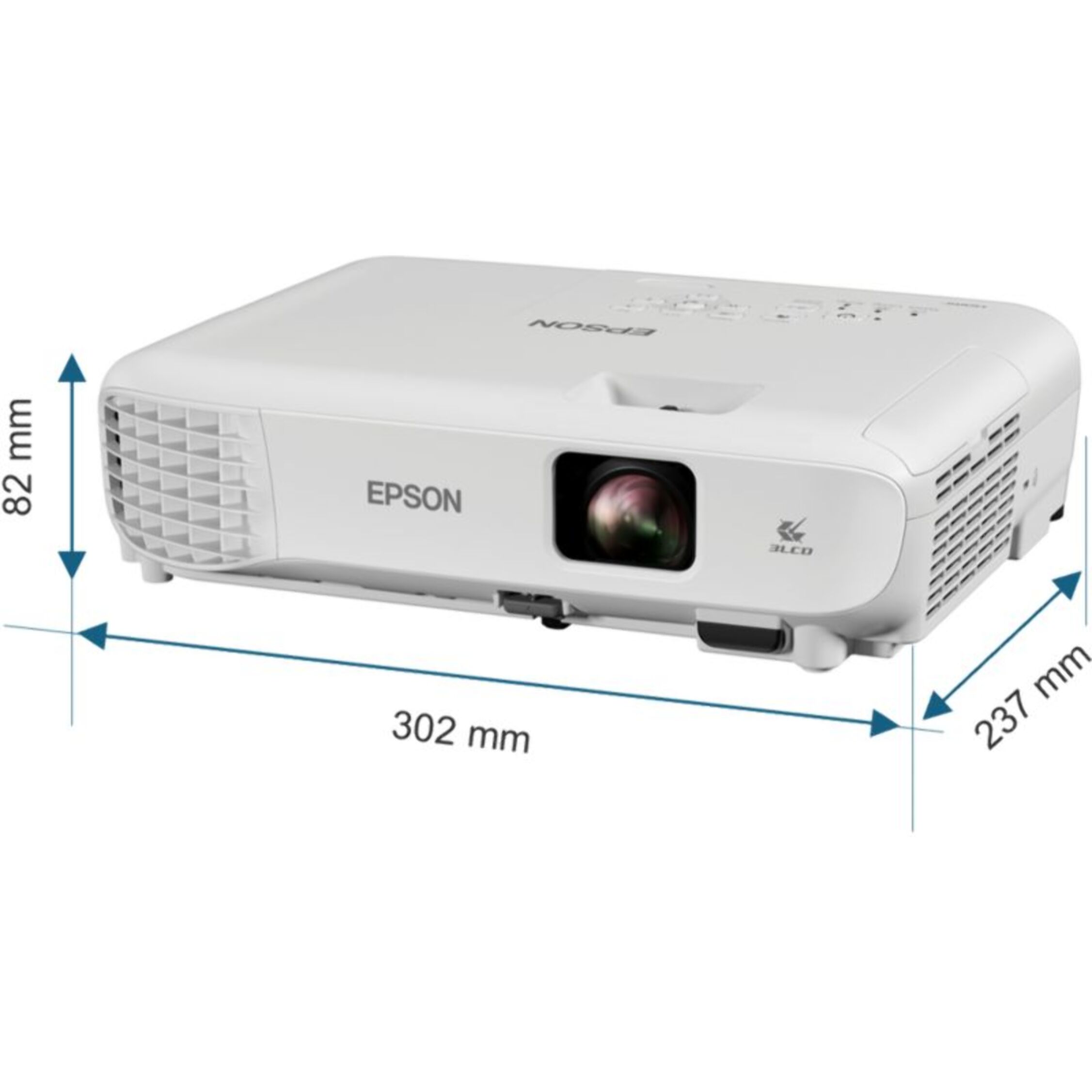 Vidéoprojecteur portable EPSON EB-W53 - WXGA HD Ready - 4000 lumens - 3LCD