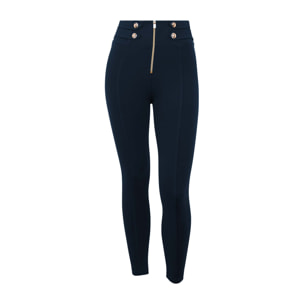 Pantaloni WR.UP® superskinny 7/8 vita alta con decori oro