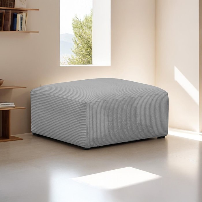 Pouf modulable en velours côtelé - MODULO NEW