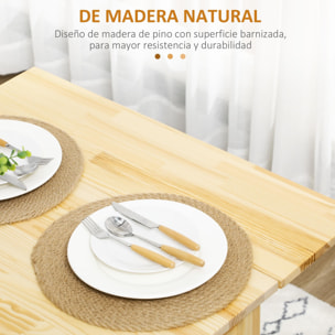 Mesa de Comedor Plegable Mesa de Madera Extensible Mesa de Cocina de Alas Abatibles para 2-4 Personas Carga 50 kg 120x80x75 cm Natural