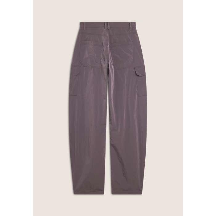 Pantaloni Cargo carrot fit in nylon navetta