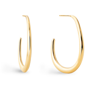 Boucles d'Oreille Bulky Acier Plaqué Or