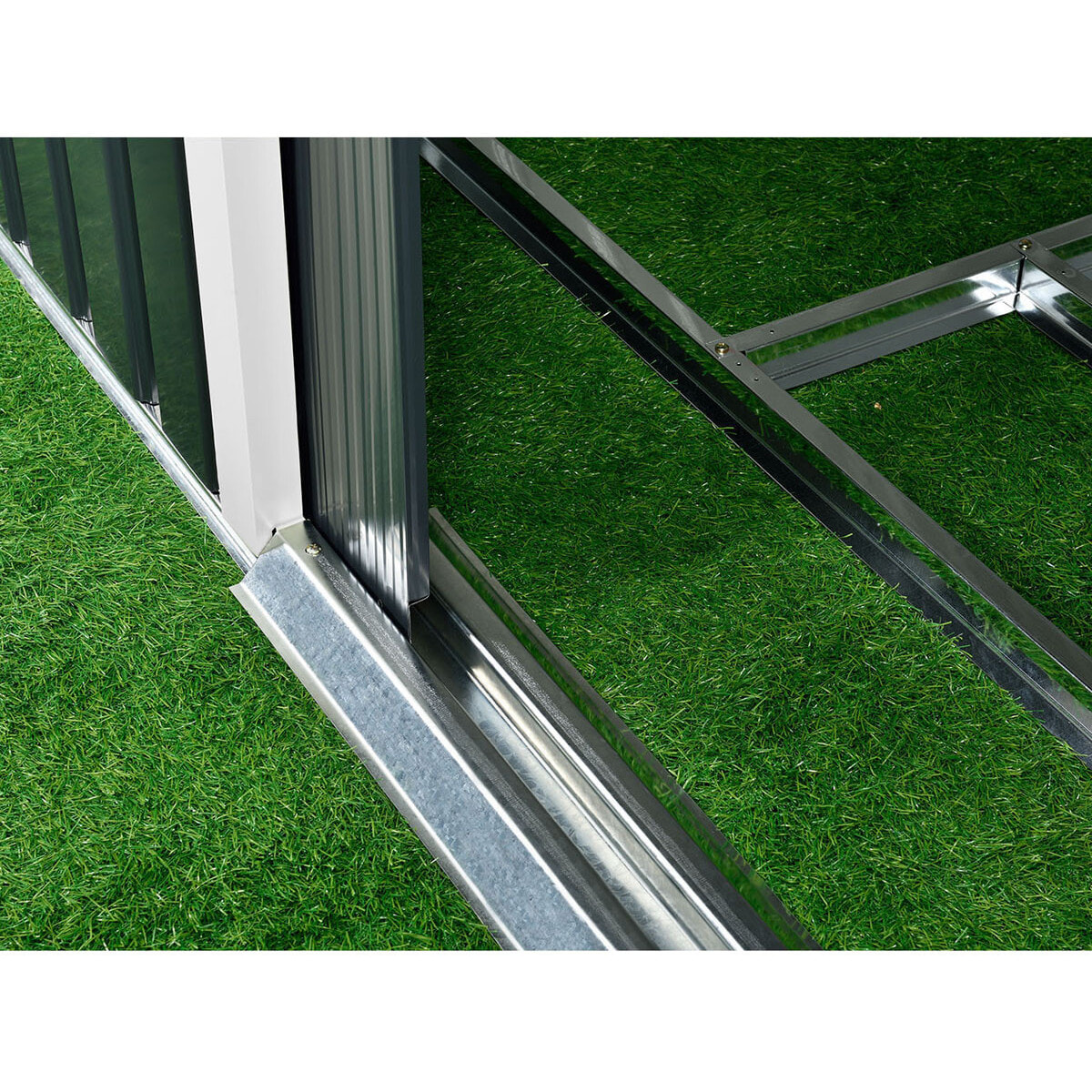 Abri de jardin métal "Vegas" - 8,83 m² - Gris