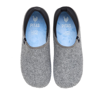 Zapatillas De Casa Lanna Dual Fit Woman Gris & Azul
