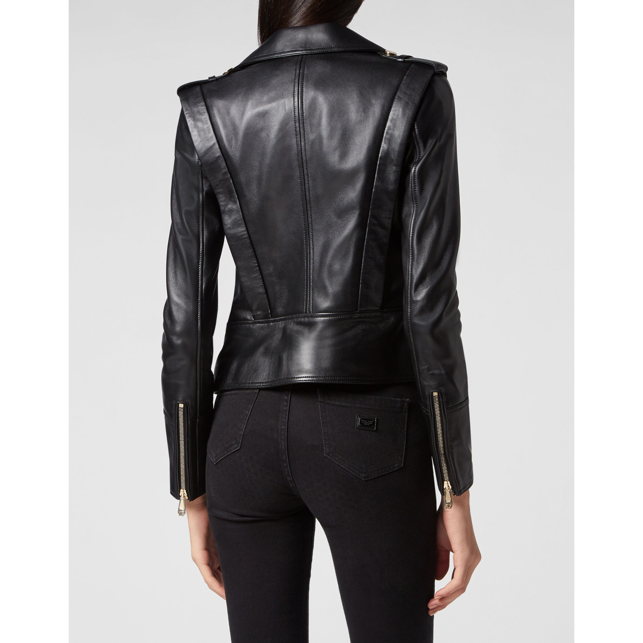 PHILIPP PLEIN Biker de cuero