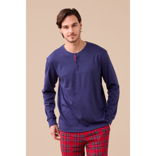 Pigiama uomo caldo cotone articolo tartan. Noidinotte