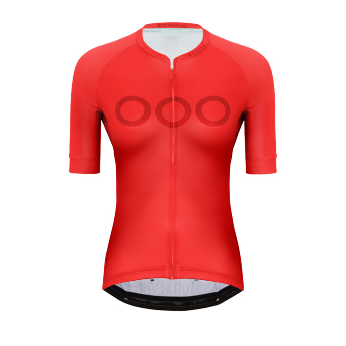 Maillot de manga corta ECOON modelo Galibier Women en color Rojo