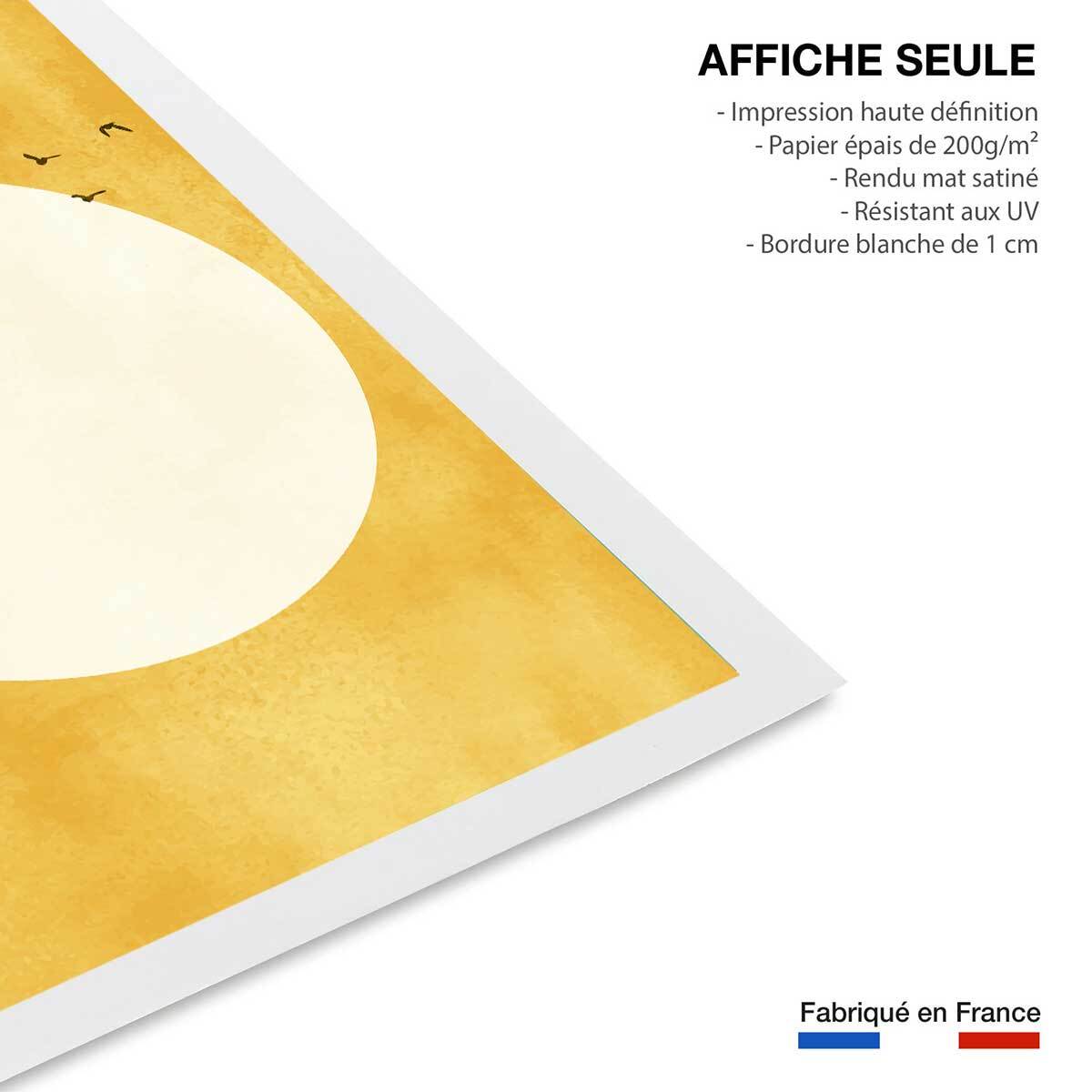 Affiche dessin ""Eternel coucher du soleil"" Affiche seule