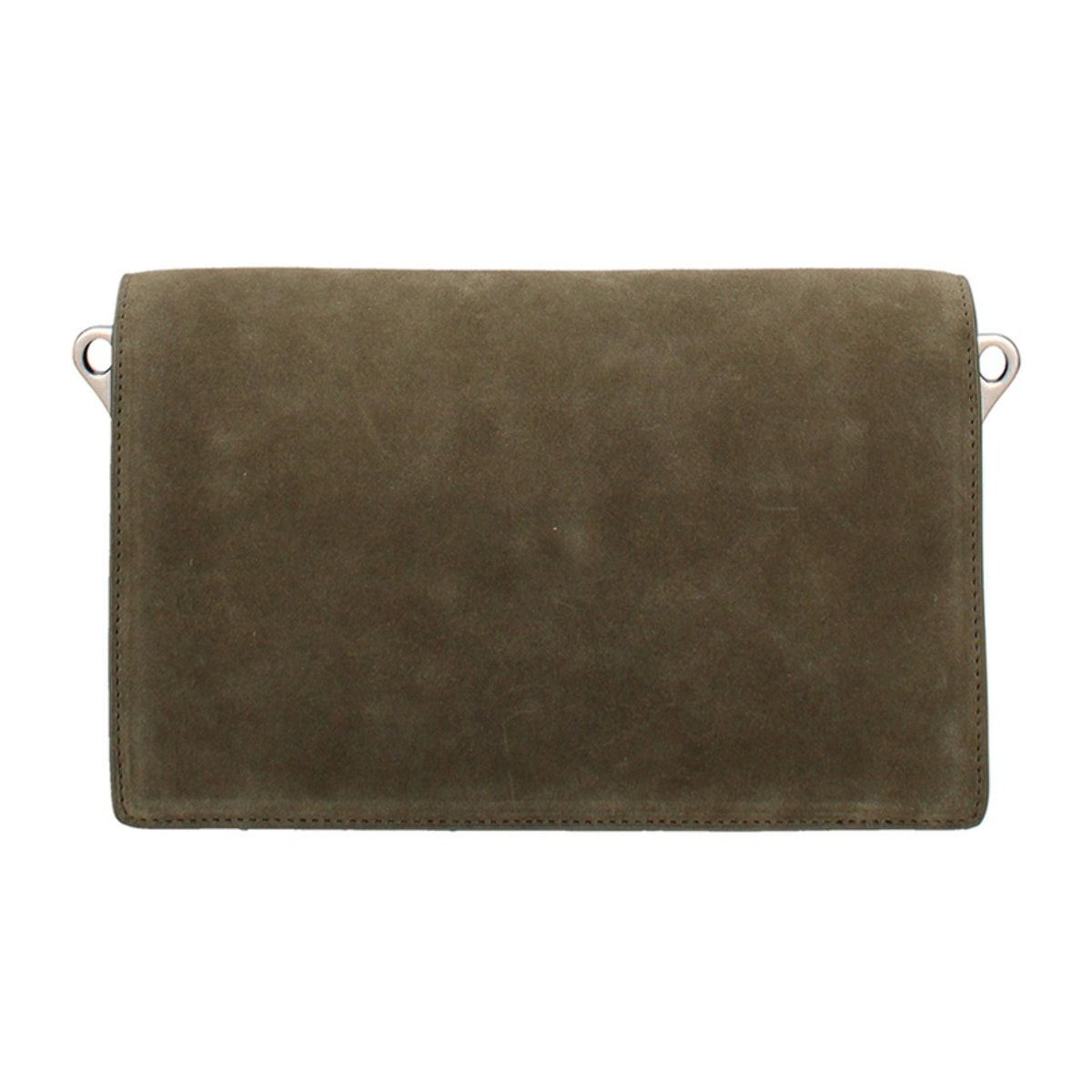 Borsa a tracolla da donna Made in Italy - Celeste Prime - Pelle scamosciata - 24.0 x 15.0 x 7.0 cm