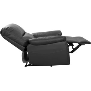 Fauteuil relax "Lincoln" - 90 x 89 x 103 cm - Gris