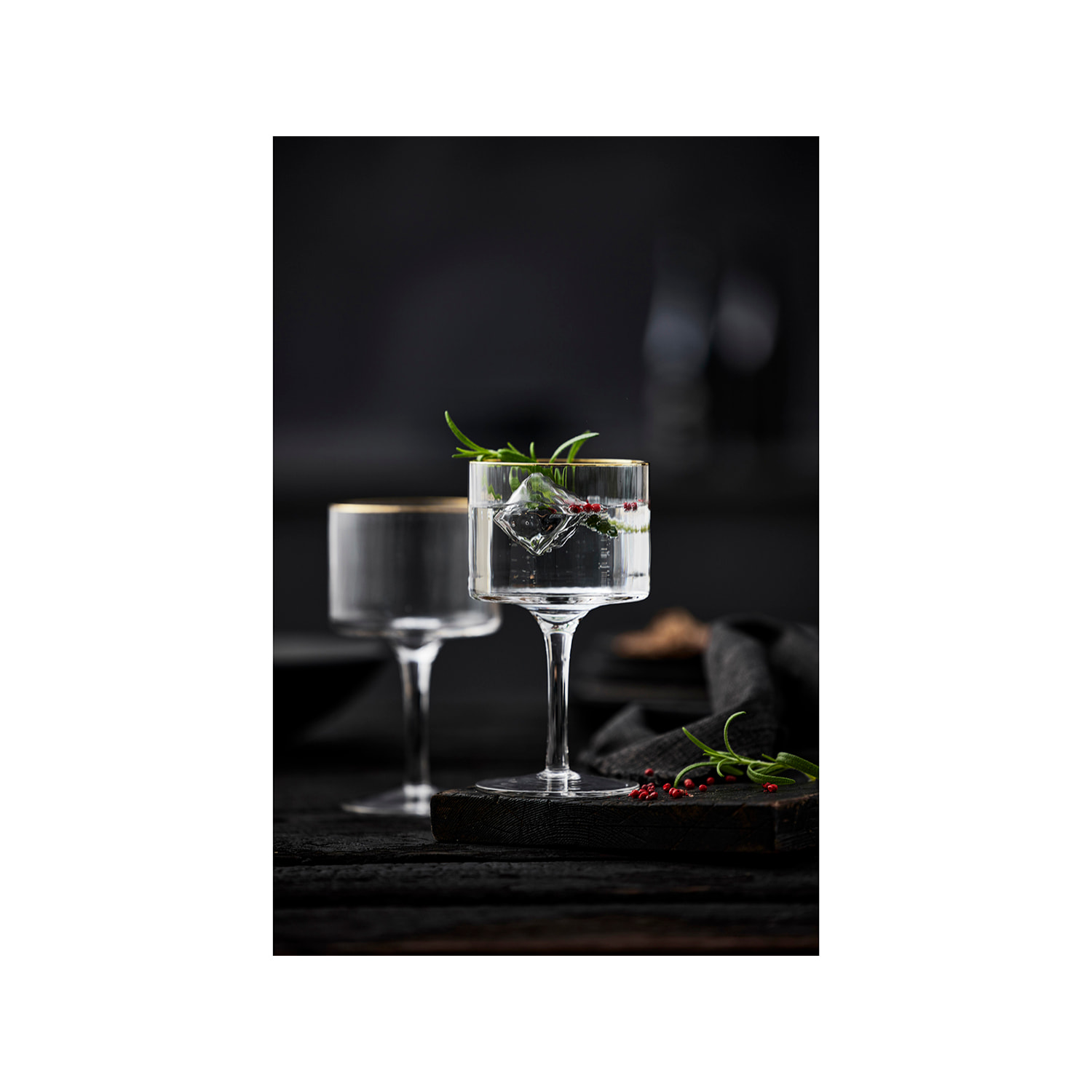 Set de 4 verres à gin tonic Palermo Gold 32 cl