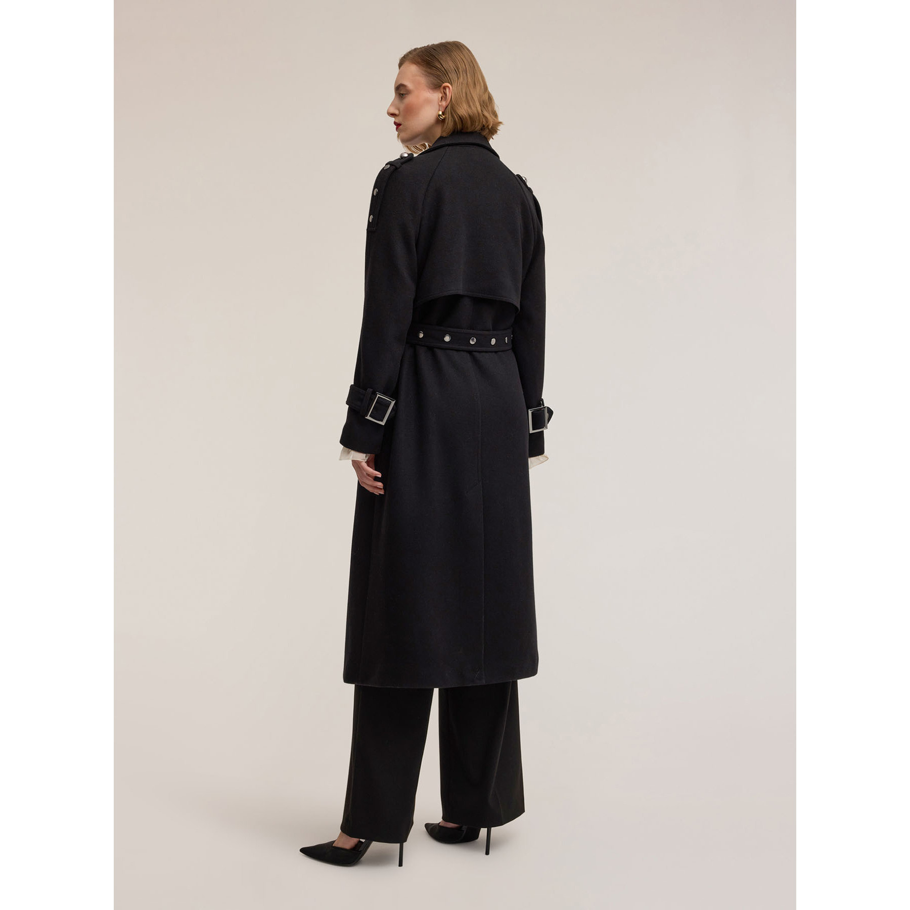 Motivi - Trench doppiopetto Smart Couture - Nero