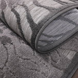 Tapis extérieur tissé kilim rond MEKO