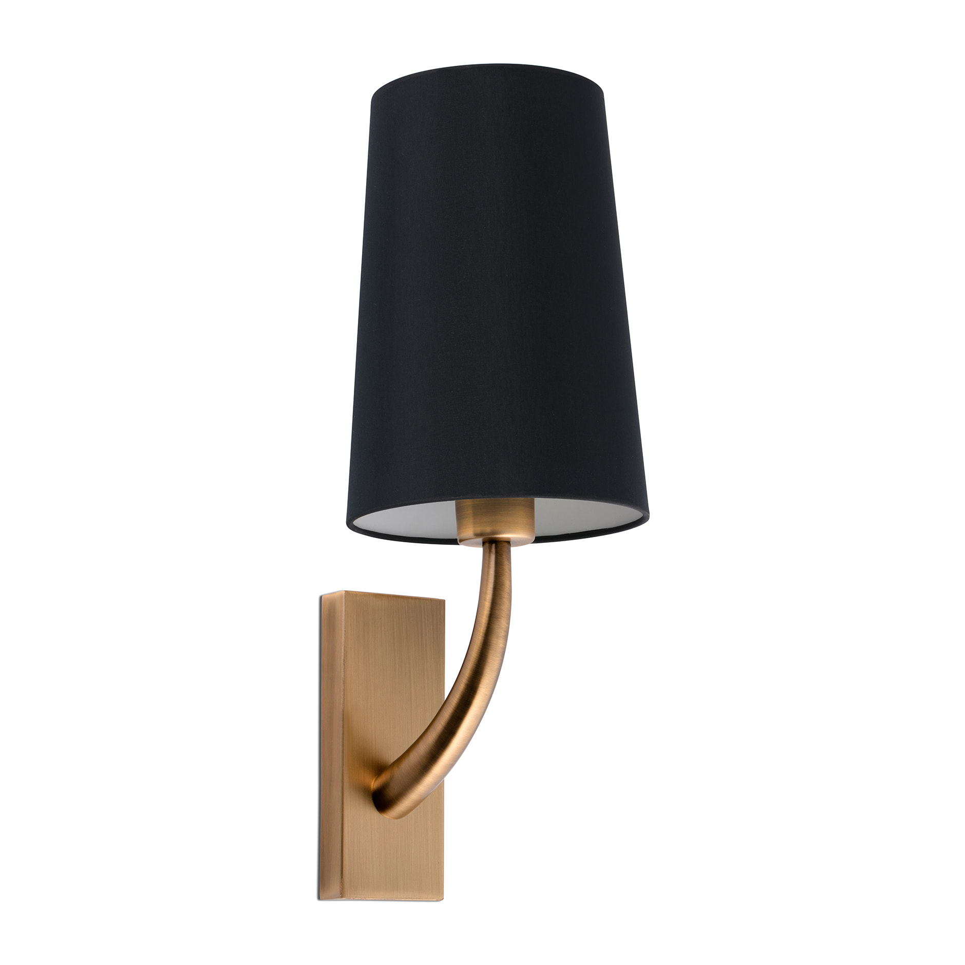 REM Lampe applique vieil or/noire