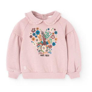 Sudadera felpa de bebé niña -BCI