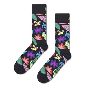 Calcetines leaves negro