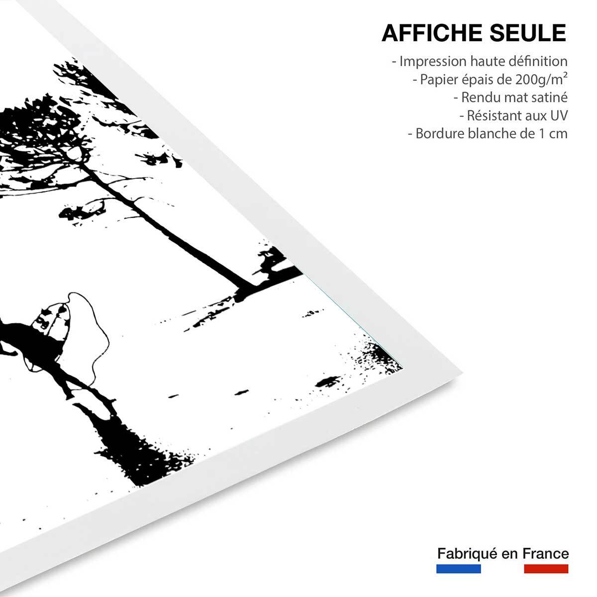 Poster landes lou surfou Affiche seule