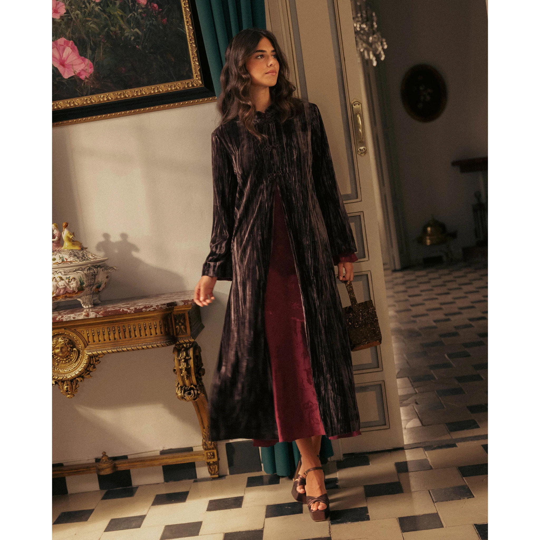 Vestido midi sin mangas