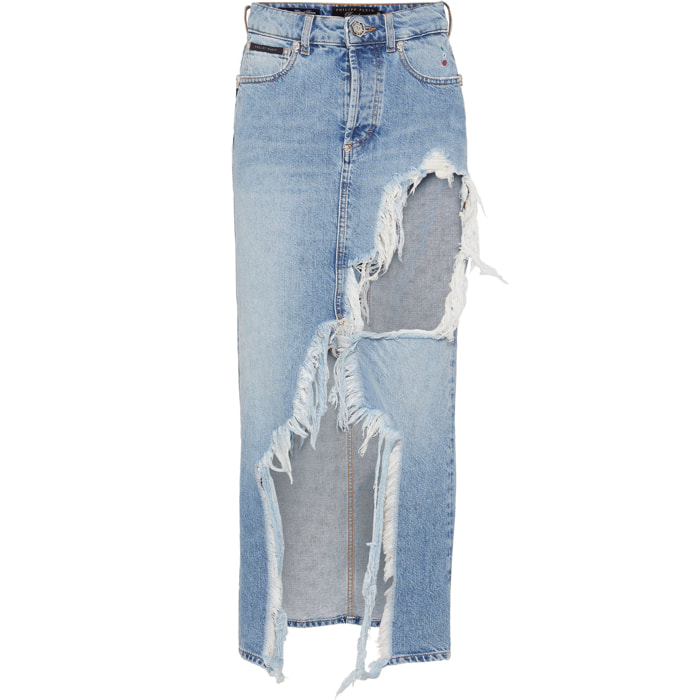 PHILIPP PLEIN Long Skirt SKULL