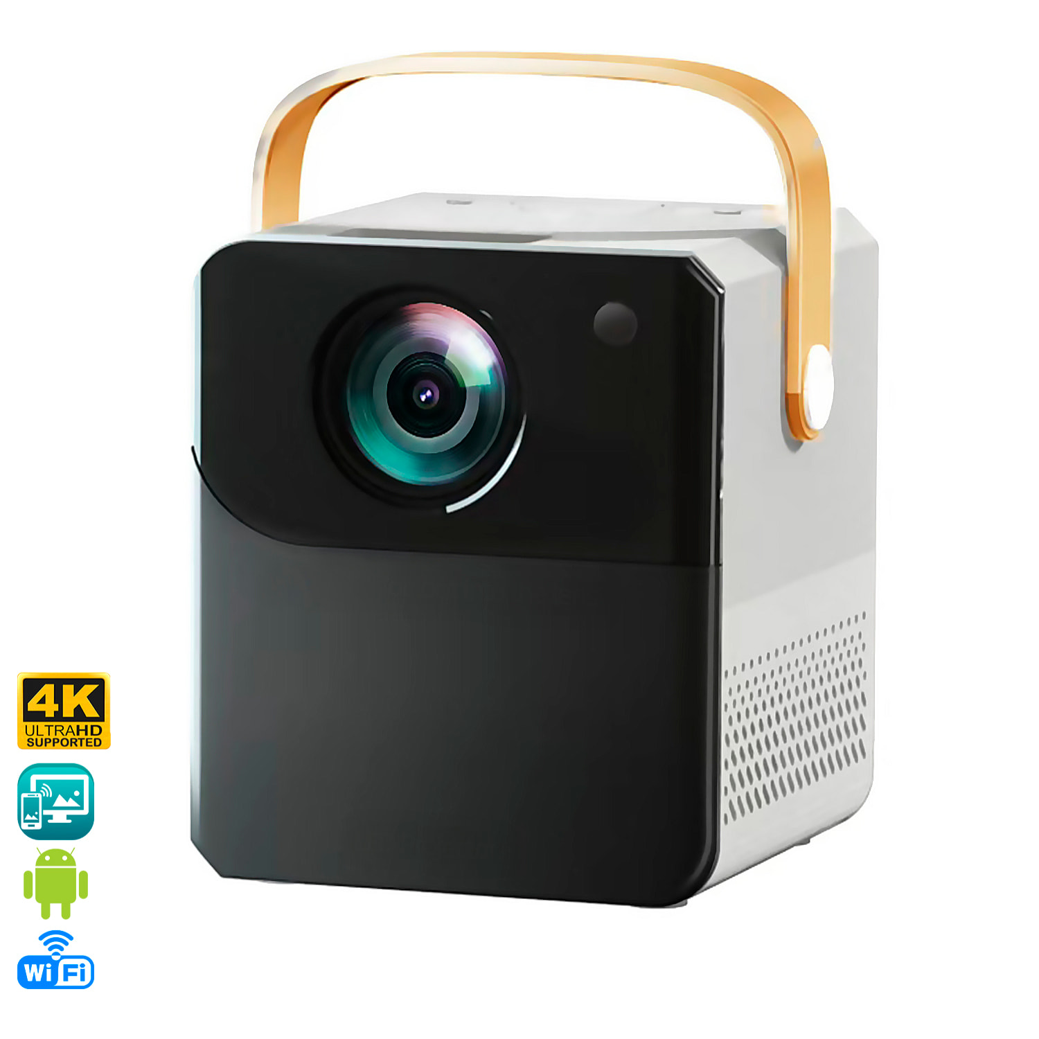 Proyector LCD Wifi 5G IMAX, Android 7, soporta 4k. 120 ANSI Lumens. Duplicación de pantalla.