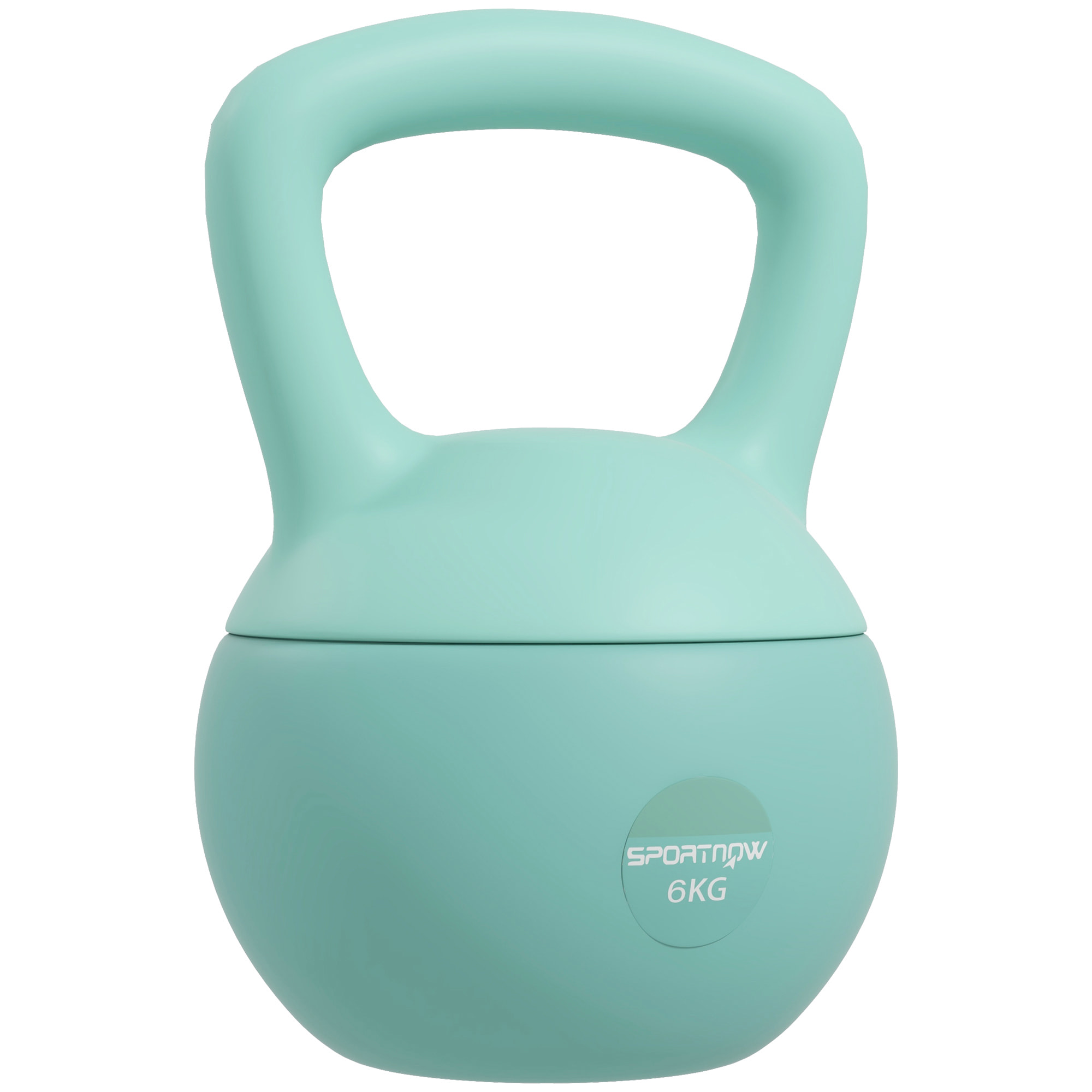 Pesa Rusa 6 kg Kettlebell Relleno de Arena Metálica y Mango Antideslizante para Entrenamiento Culturismo en Casa Gimnasio Verde