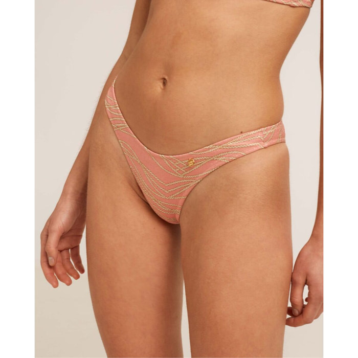 Braga de bikini en forma de V con estampado