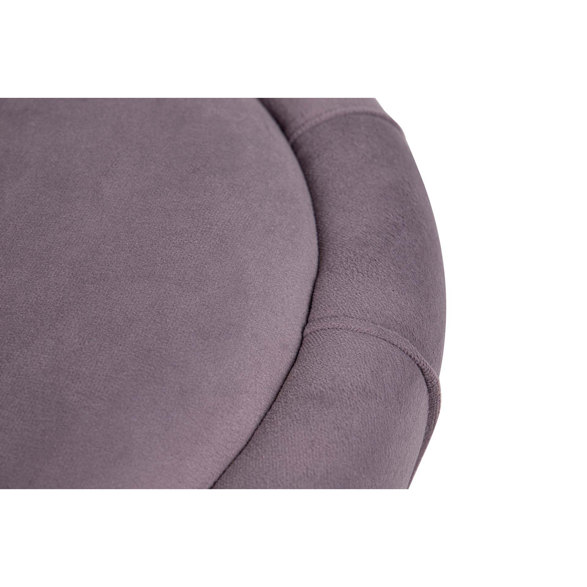 Puff Velvet Morado Naranja 40x40x44 Cm