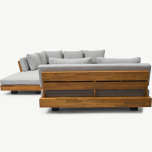 Salon de jardin 7 places en bois FSC - CAPRI