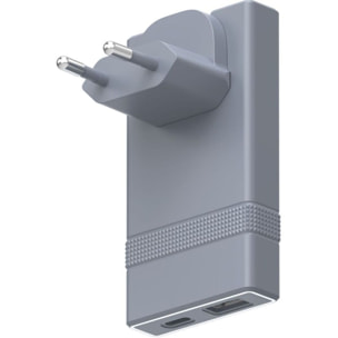 Chargeur + câble FORCE POWER de voyage 65W de voyage GaN USB-A + C