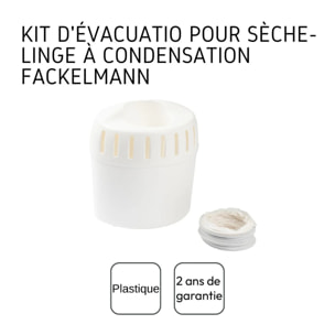 Gaine d'évacuation extérieure pour sèche-linge à condensation Fackelmann