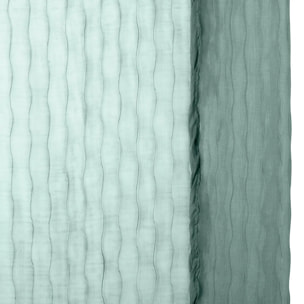Voilage Mila rayures texturées140x240cm vert céladon