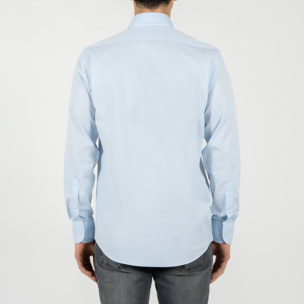 Camicia twill collo francese