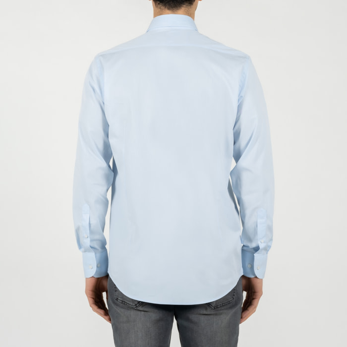 Camicia twill collo francese