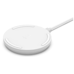 Chargeur induction BELKIN sans-fil 10W Pad (avec chargeur) blanc