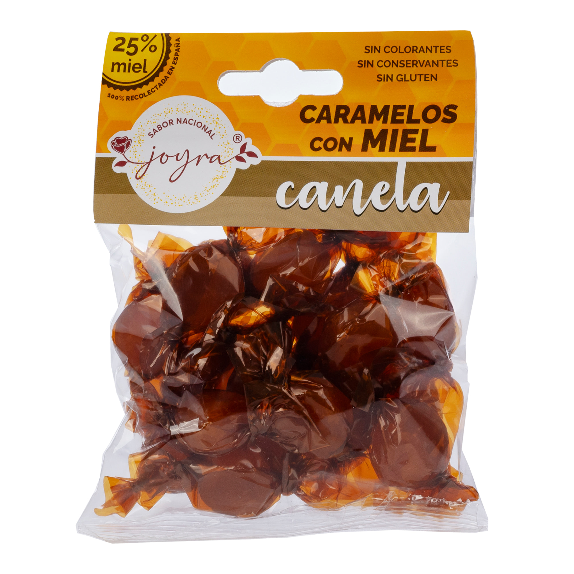 Caramelos de miel con canela, 100gr. Con miel cruda y hechos con ingredientes 100% naturales.