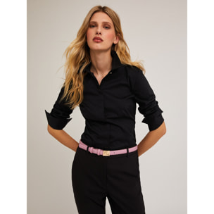 Motivi - Camicia in popeline - Nero