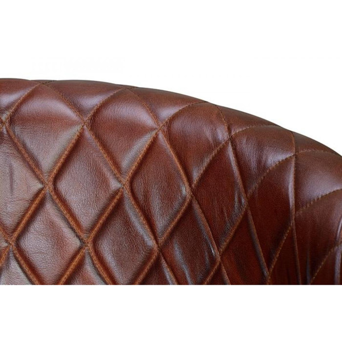 Sillón tapizado - Piel - 76x62x60cm