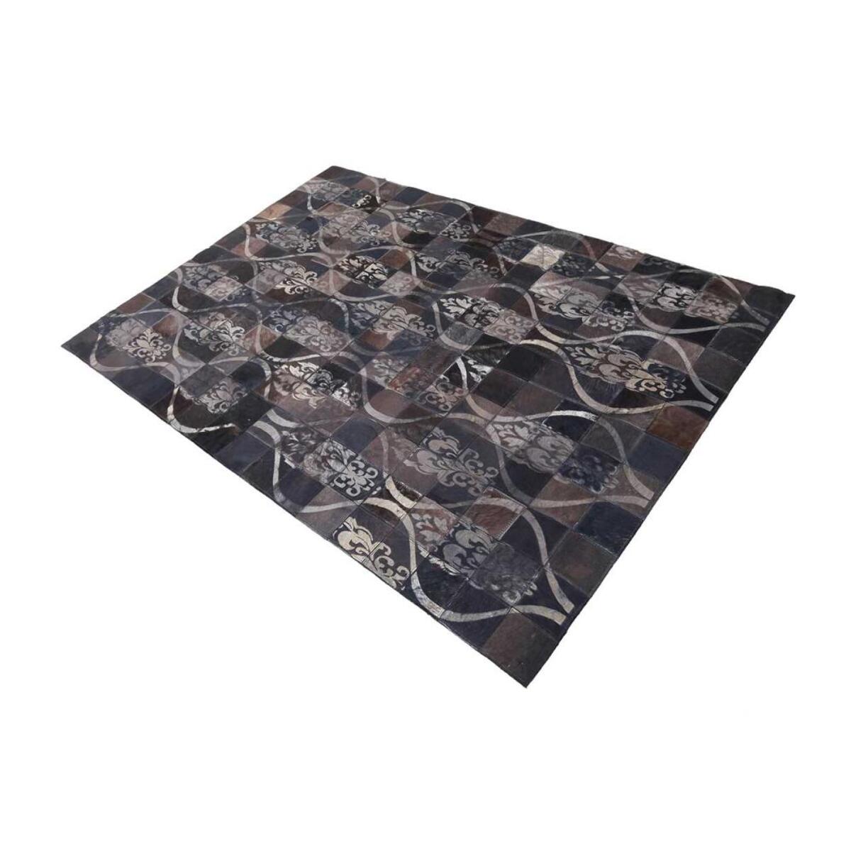 Tapis peau de vache kilim fait main LACU