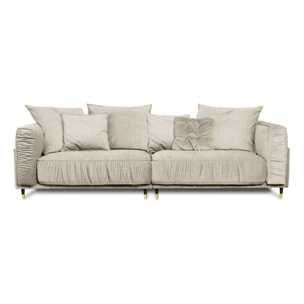 Canapé Droit Tissu Fiorenzo - 4 places