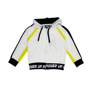 Felpa da bambina con cappuccio e zip Neon