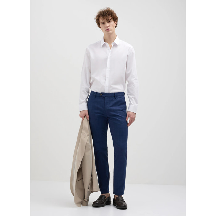 Pantalone chino a quadri
