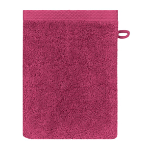 Gant de toilette Elea fuchsia